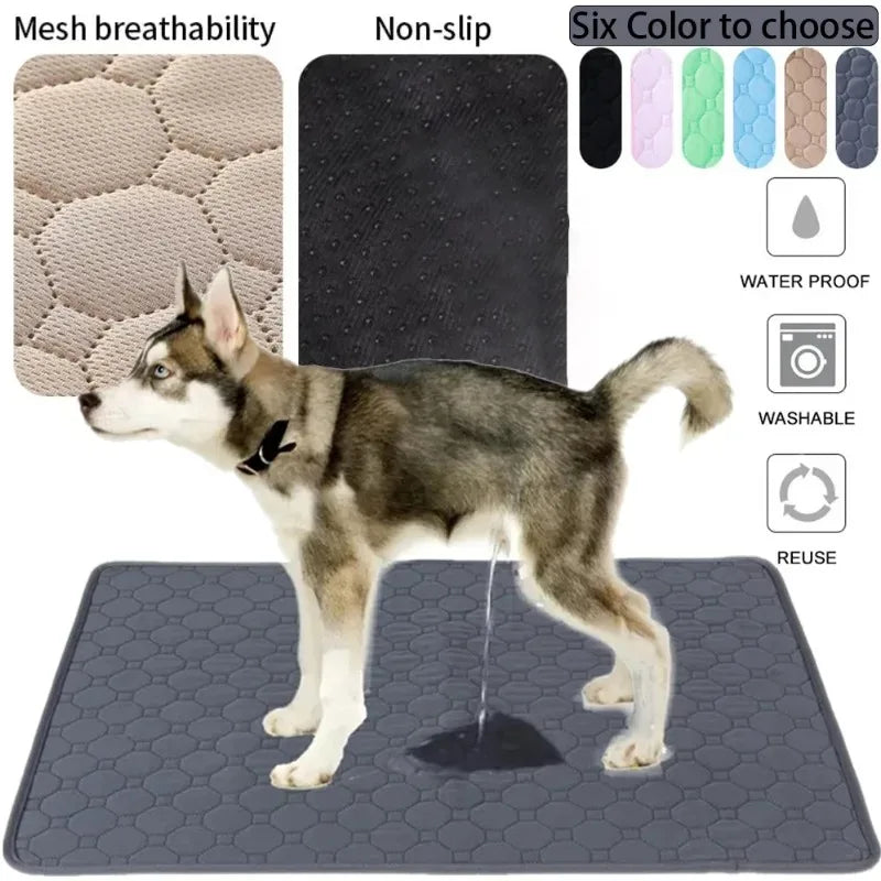 Dog Pee Reusable Pad Blanket Absorbent Diaper Washable Puppy Training Pad Pet Bed Urine Mat for Pet Car Seat Cover Pet Supplies