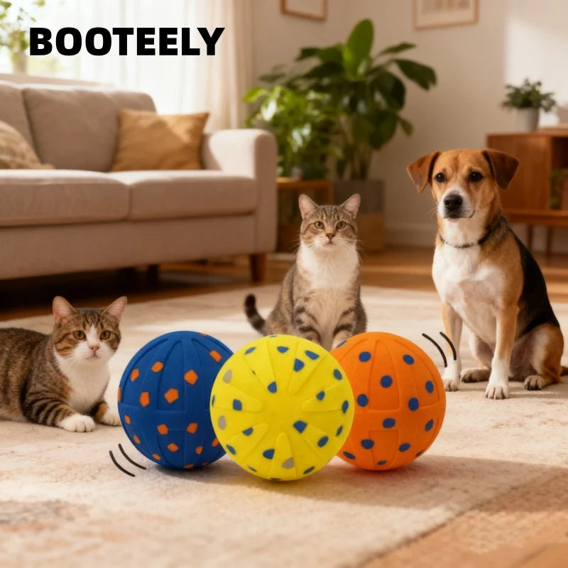 Pet Smart Interactive Ball Bouncing Ball For Dogs Electric Automatic Vibrating Popcorn Gravity Jumping Wear Resistant Foam Ball