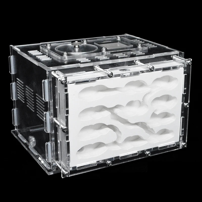 DIY Acrylic Ant Farm Gypsum Ecological Ant House for Pet Anthill Ant Nest Workshop with Feeding Area Insect Villa castle