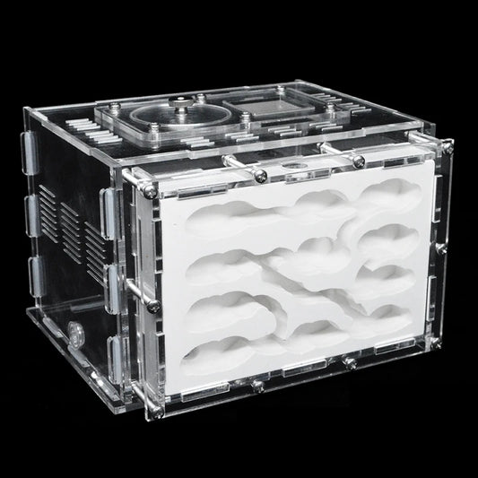 DIY Acrylic Ant Farm Gypsum Ecological Ant House for Pet Anthill Ant Nest Workshop with Feeding Area Insect Villa castle