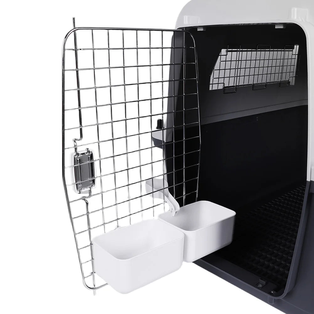 Pet Carrier Airline-Friendly Pet Trolley Case Portable Dog Cat Cage Big Dogs Crates Travel Kennel Airline Wire Door Pets Air Box